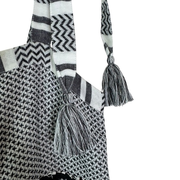 VERONICA BEARD Quartz Black & White Cotton Tiered Maxi Dress Size M - Picture 9 of 16